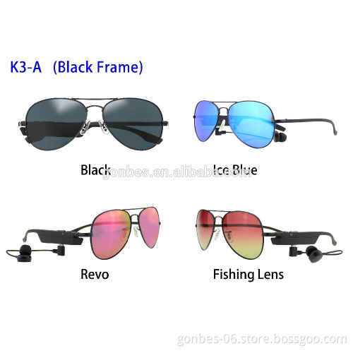 fast delivery custom bluetooth wireless sunglasses with mp3 player